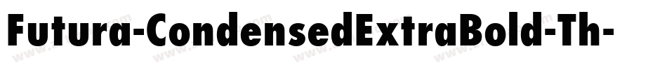 Futura-CondensedExtraBold-Th字体转换
