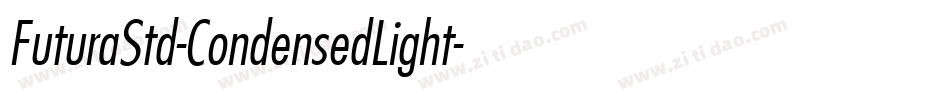 FuturaStd-CondensedLight字体转换