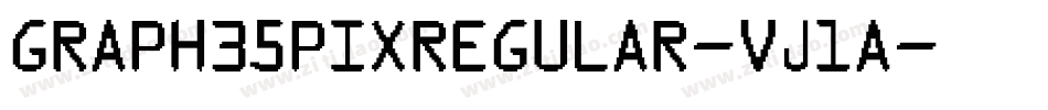 Graph35PixRegular-vj1A字体转换