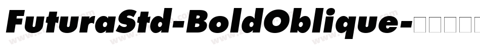 FuturaStd-BoldOblique字体转换