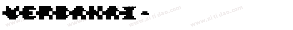 verdanai字体转换