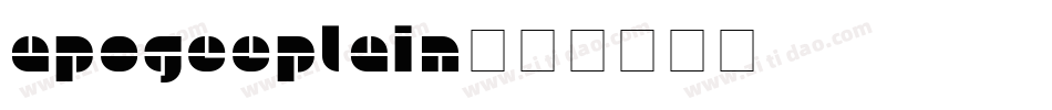 ApogeePlain字体转换