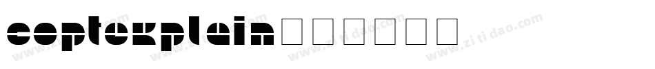 CoptekPlain字体转换