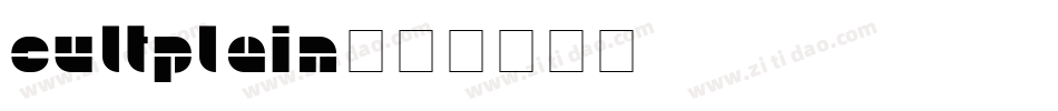 CultPlain字体转换