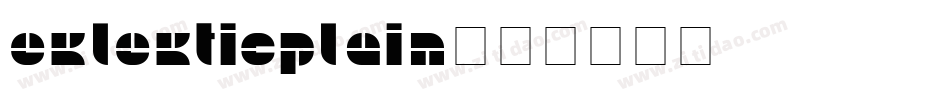 EklekticPlain字体转换