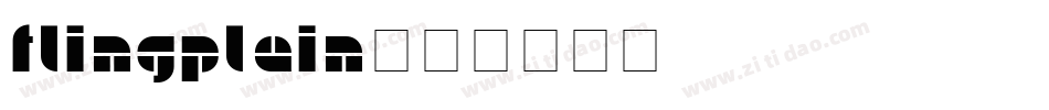 FlingPlain字体转换