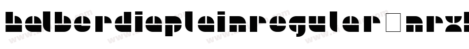 HalberdiaPlainRegular-nRxB0字体转换