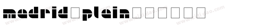 Madrid2Plain字体转换