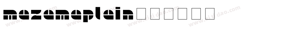 MazamaPlain字体转换