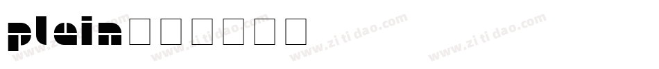 Plain字体转换