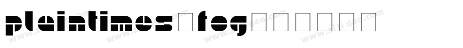 PlainTimes.fog字体转换