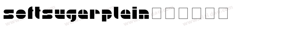 SOFTSUGARPLAIN字体转换