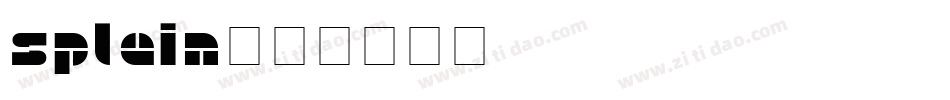 Splain字体转换
