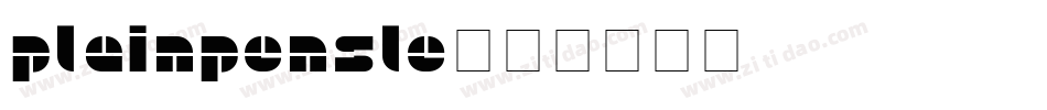 plainpensle字体转换