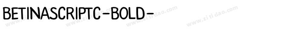 BetinaScriptC-Bold字体转换