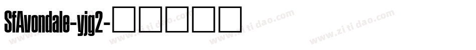 SfAvondale-yjg2字体转换