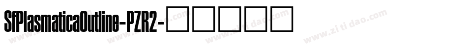 SfPlasmaticaOutline-PZR2字体转换