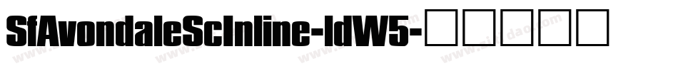 SfAvondaleScInline-ldW5字体转换