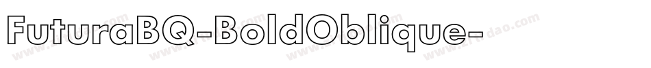 FuturaBQ-BoldOblique字体转换