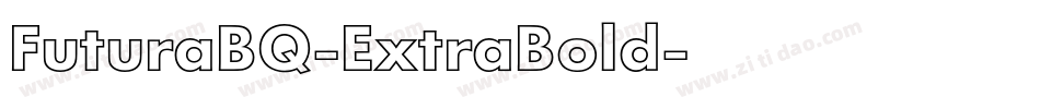 FuturaBQ-ExtraBold字体转换