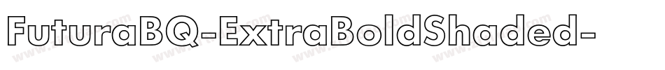 FuturaBQ-ExtraBoldShaded字体转换