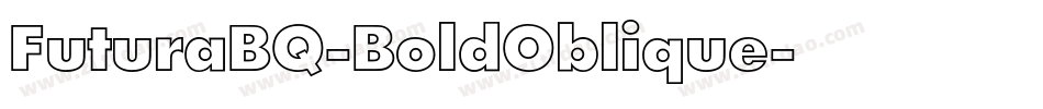 FuturaBQ-BoldOblique字体转换