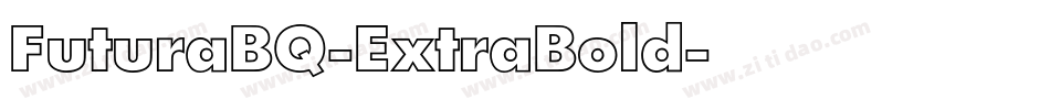 FuturaBQ-ExtraBold字体转换