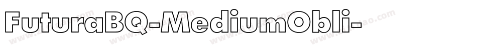FuturaBQ-MediumObli字体转换