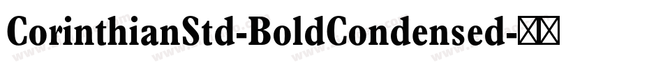 CorinthianStd-BoldCondensed字体转换