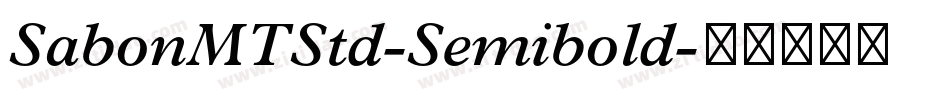 SabonMTStd-Semibold字体转换