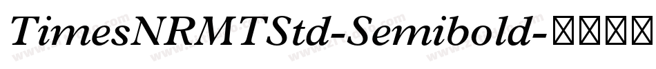 TimesNRMTStd-Semibold字体转换