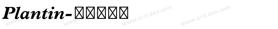 Plantin字体转换
