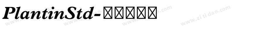 PlantinStd字体转换