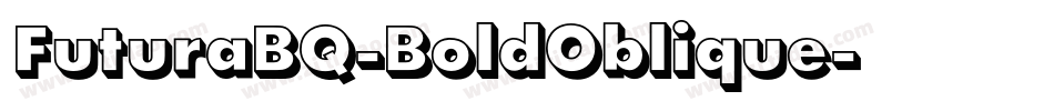 FuturaBQ-BoldOblique字体转换