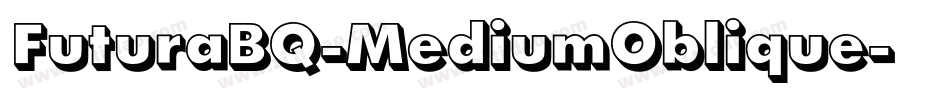 FuturaBQ-MediumOblique字体转换
