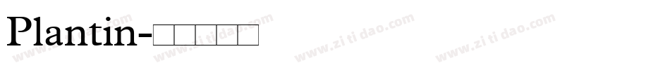 Plantin字体转换