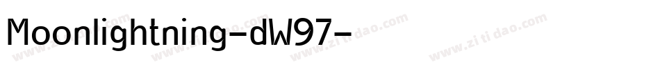 Moonlightning-dW97字体转换