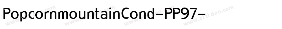 PopcornmountainCond-PP97字体转换