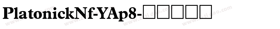 PlatonickNf-YAp8字体转换