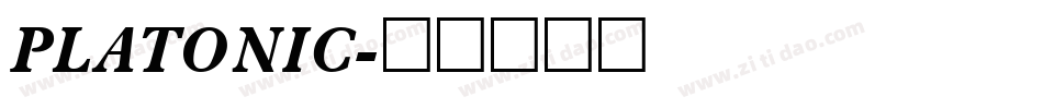 PLATONIC字体转换