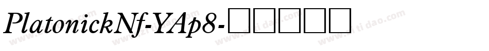 PlatonickNf-YAp8字体转换