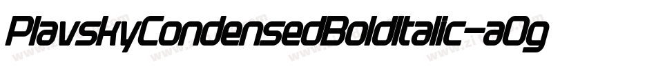 PlavskyCondensedBoldItalic-aOgg字体转换