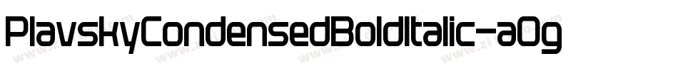 PlavskyCondensedBoldItalic-aOgg字体转换