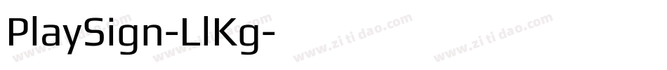 PlaySign-LlKg字体转换