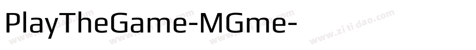 PlayTheGame-MGme字体转换