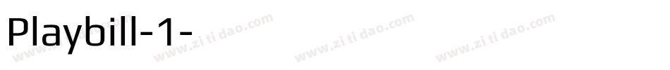 Playbill-1字体转换