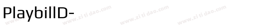 PlaybillD字体转换