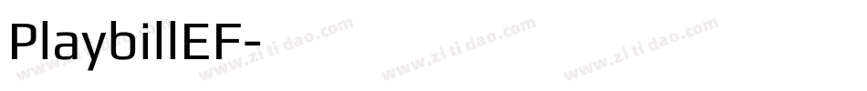 PlaybillEF字体转换