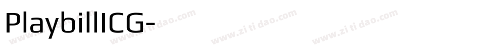 PlaybillICG字体转换