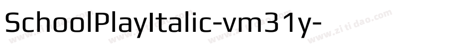 SchoolPlayItalic-vm31y字体转换